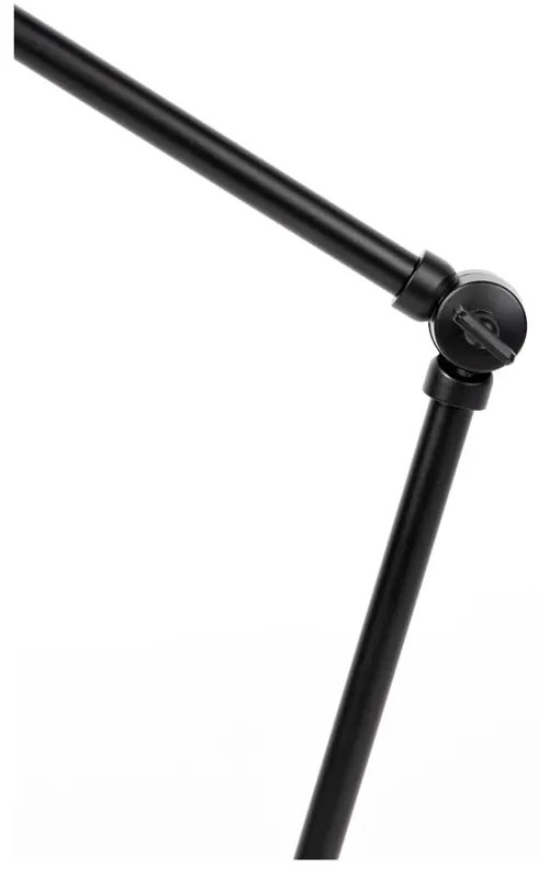 Черна настолна лампа с метален абажур (височина 70 cm) Jona – White Label