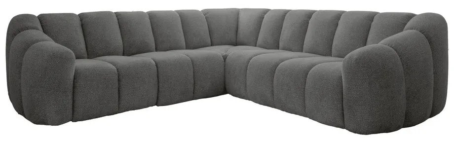 Сив ъглов диван Shell – Miuform