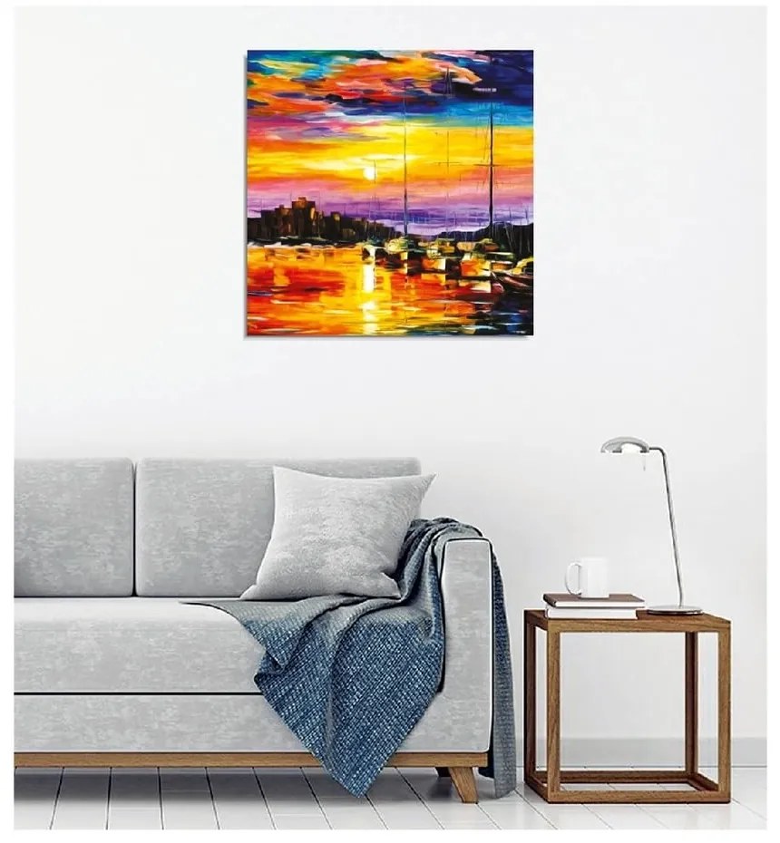 Репродукция на стена върху платно Леонид Афрамов, 45 x 45 cm - Wallity