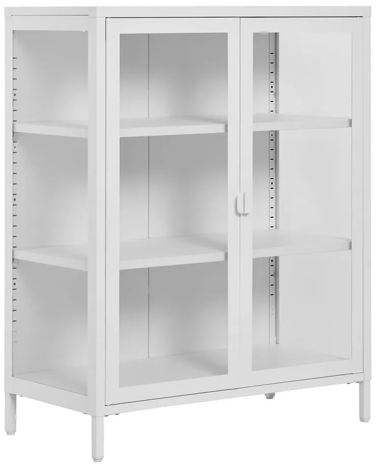 Бяла метална витрина 80x101 cm Brisbane – House Nordic