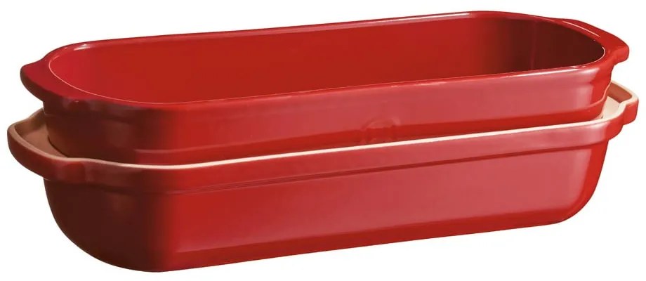 Червена керамична форма за хляб , 39 x 16,5 cm - Emile Henry