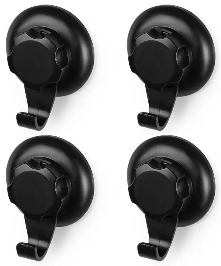 Черни стоманени комплект куки 4 бр. без пробиване Bestlock – Compactor