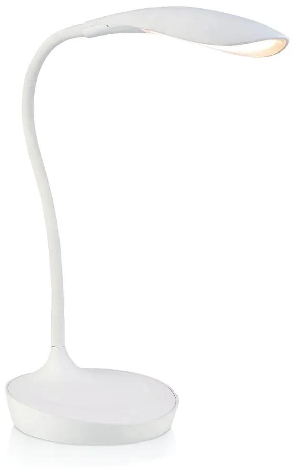 Бяла настолна лампа с USB порт Swan - Markslöjd