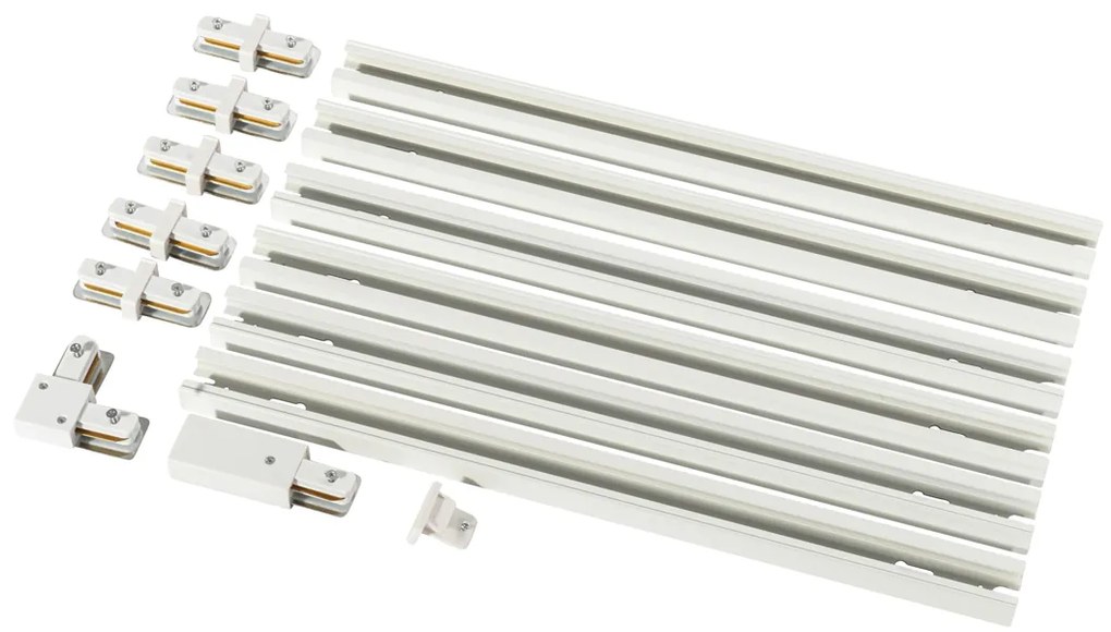 Модерна релсова система бяла 1-фазен 300cm - Iconic