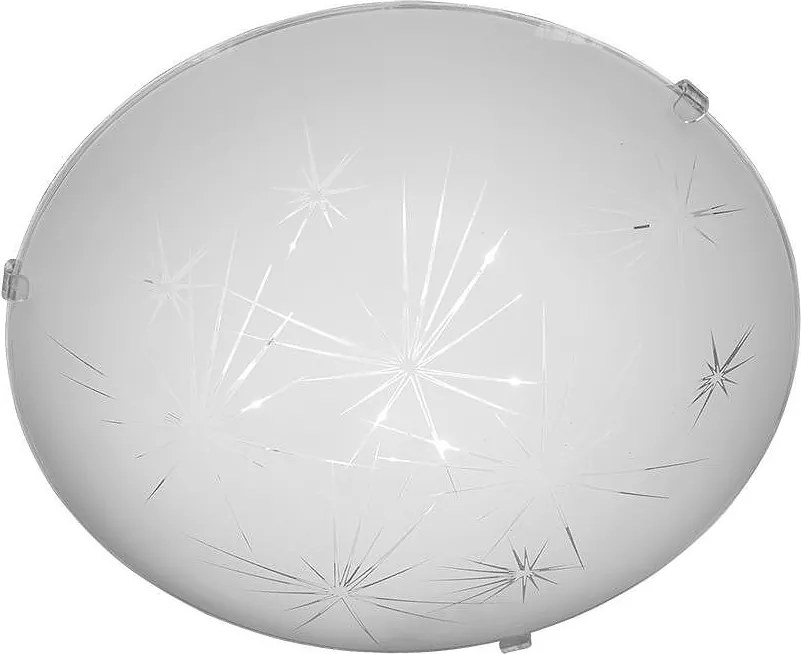 Плафониера ИСКРИ LED, ø300, бял гланц, 18W, 4000K