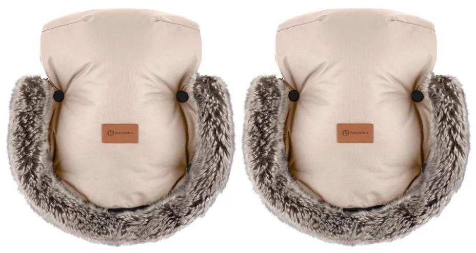 PETITE&amp;MARS - Ръкавици за ръце за количка FURRY Роза Petal