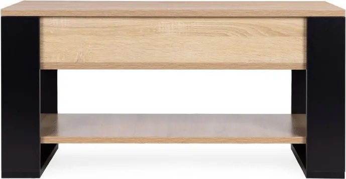 Сгъваема масичка за кафе с накланящ се плот 90 cm