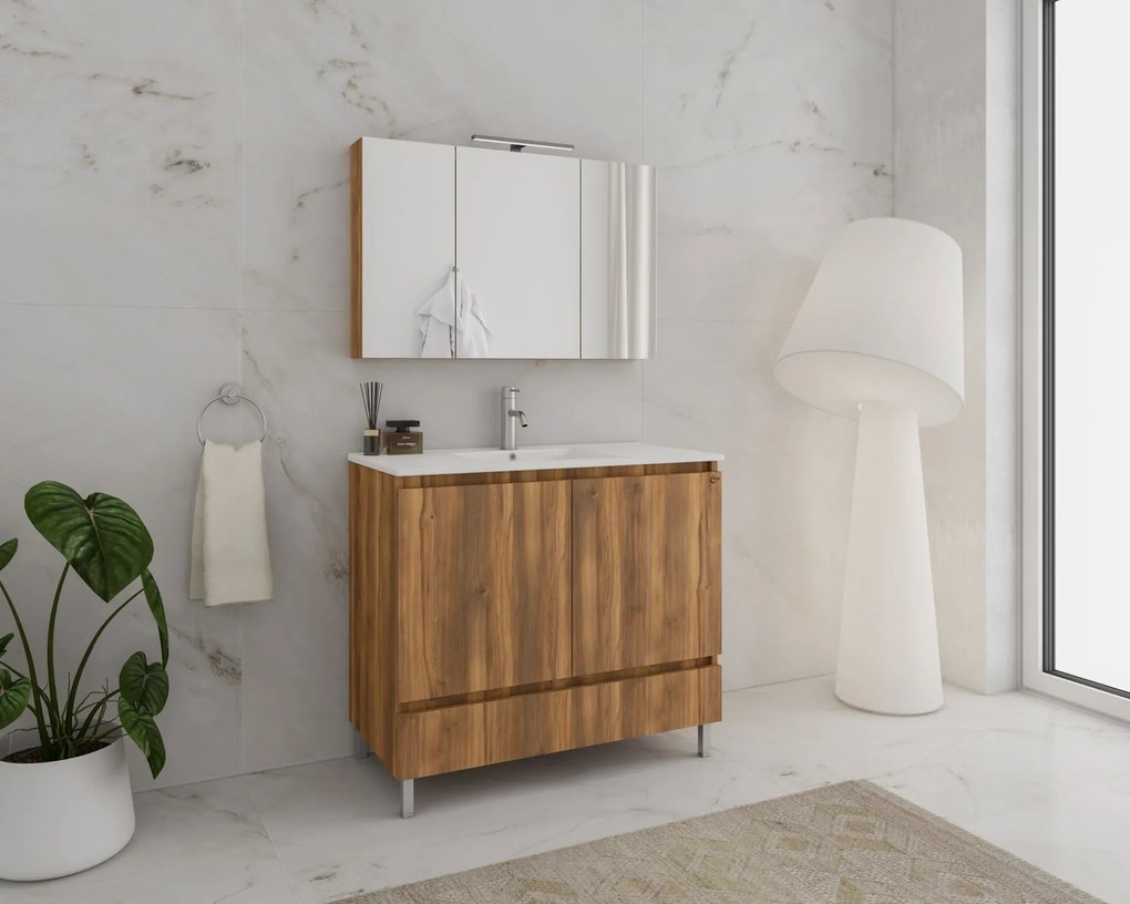 Комплект за баня Drop Delta 100 -Кафяво