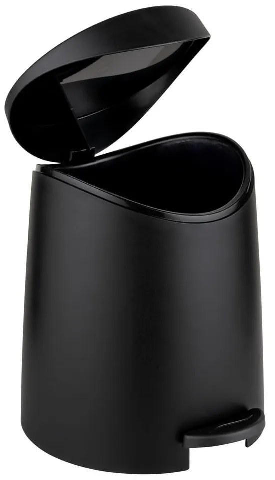 Черно пластмасово кошче за боклук с педал 3 l Portes – Allstar