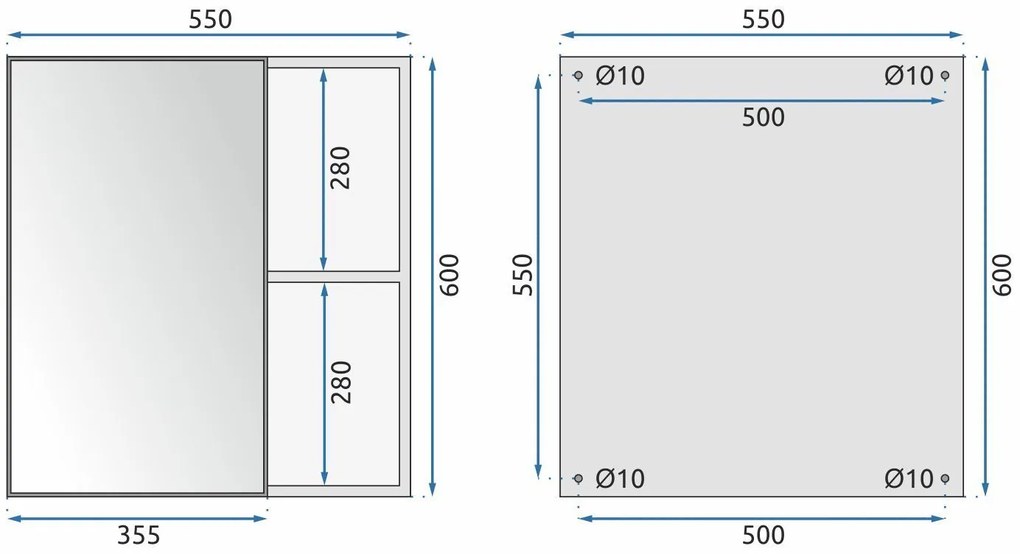Комплект мебели за баня с мивка Paris 60cm Grey