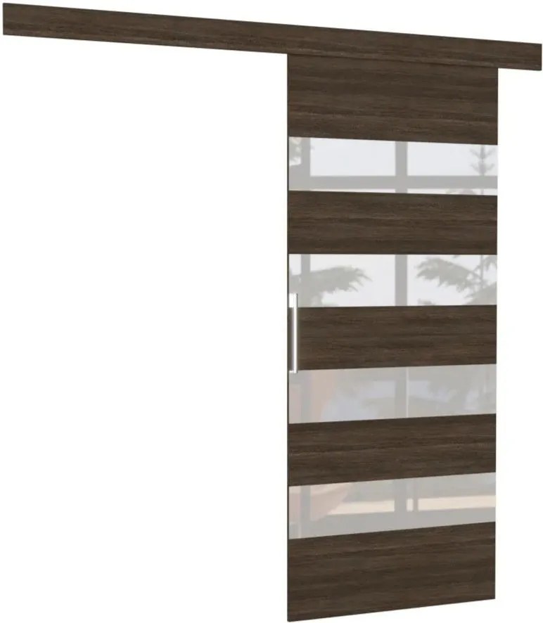 Плъзгаща се врата Zebra-Венге - бял