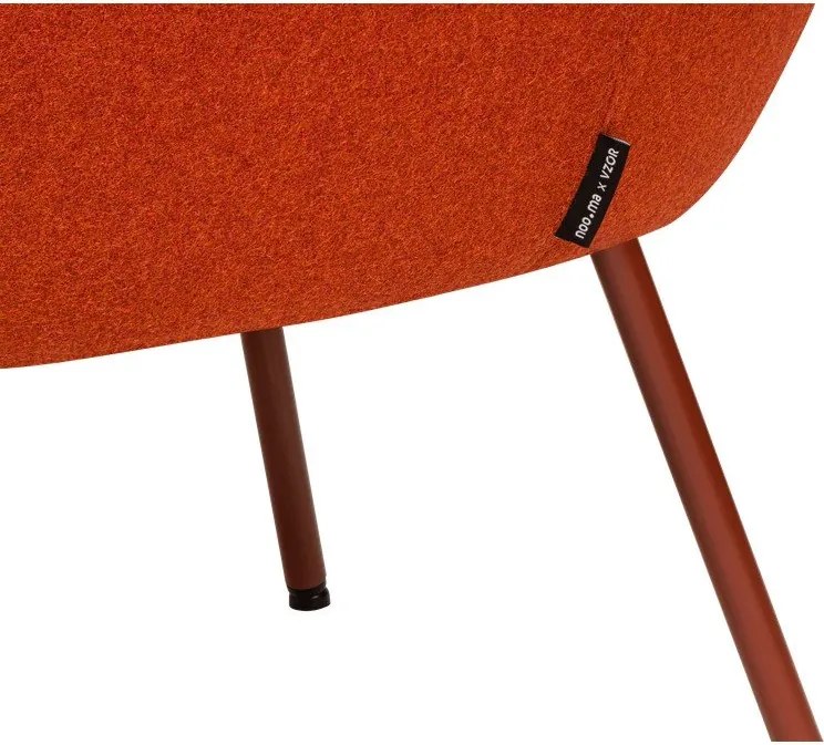 Червено вълнено кресло RM58 – noo.ma