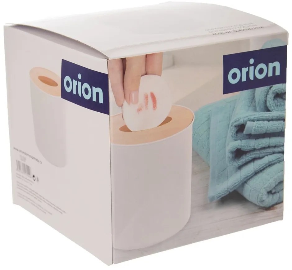 Бяло пластмасово кошче за боклук 1,6 l Whitney – Orion