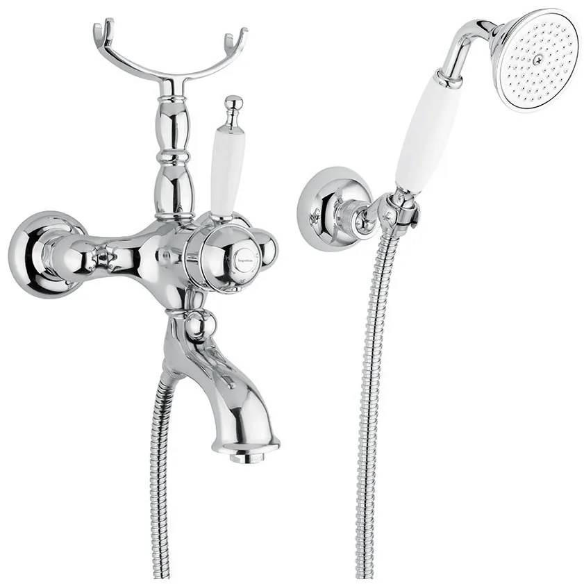 Смесител за баня Bugnatese Oxford with Ръчен душ-Silver