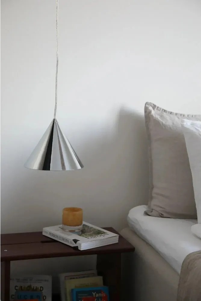 Метално висящо осветително тяло в сребрист цвят с метален абажур ø 19 cm Tip – Markslöjd