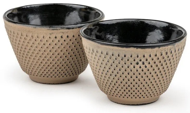 Бежови чугунени чаши в комплект от 2 бр. 100 ml Xilin – Bredemeijer