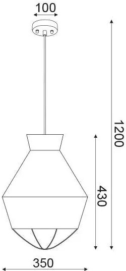 Покривна лампа Blush-Emerald-Diameter 35 cm.