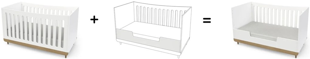 Напречна греда за бебешко легло Scandi