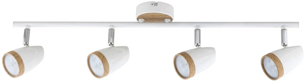 RABALUX Разпродажба Спот Karen 5567 LED/ 4X 4W, 3000 бяло/дърво - 5567