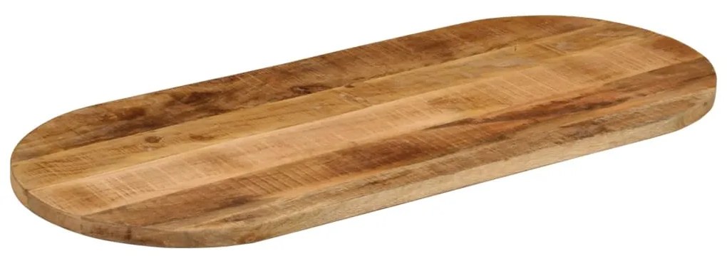 370111 vidaXL Плот за маса 140x60x2,5 см овален масивно дърво грубо манго