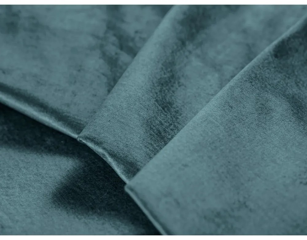 Син кадифен разтегателен диван Luca - Milo Casa