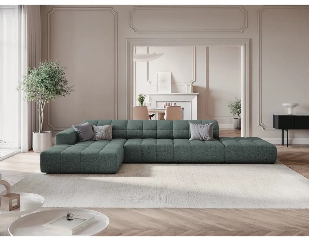 Тюркоазен ъглов диван (ляв ъгъл) Chicago - Cosmopolitan Design
