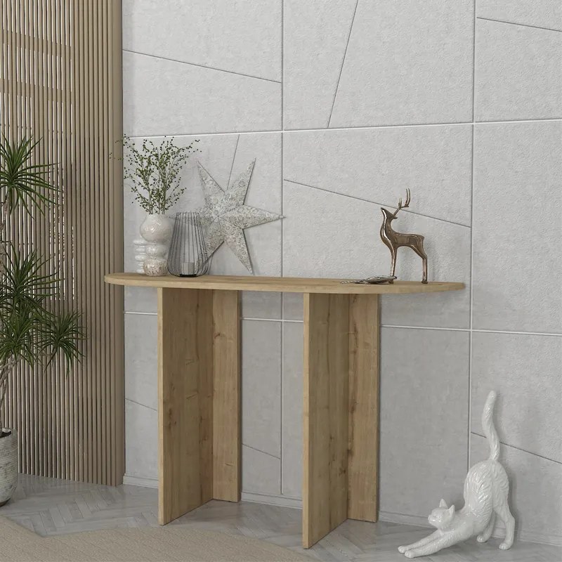 Меламинов комод Cortado в цвят сапфирен дъб 120x35x75см.