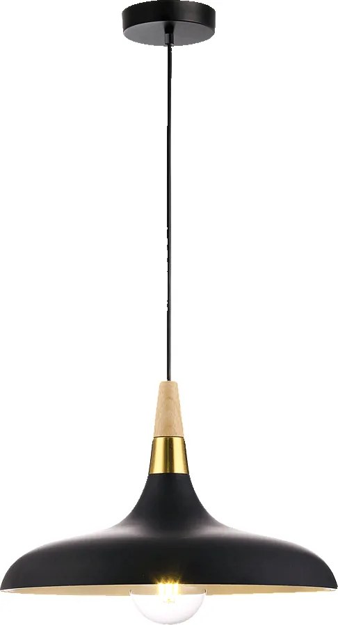 Пендел TRIER, черен, 1xE27