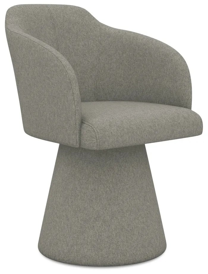 Сив тапициран трапезен стол Kanoa – Makamii