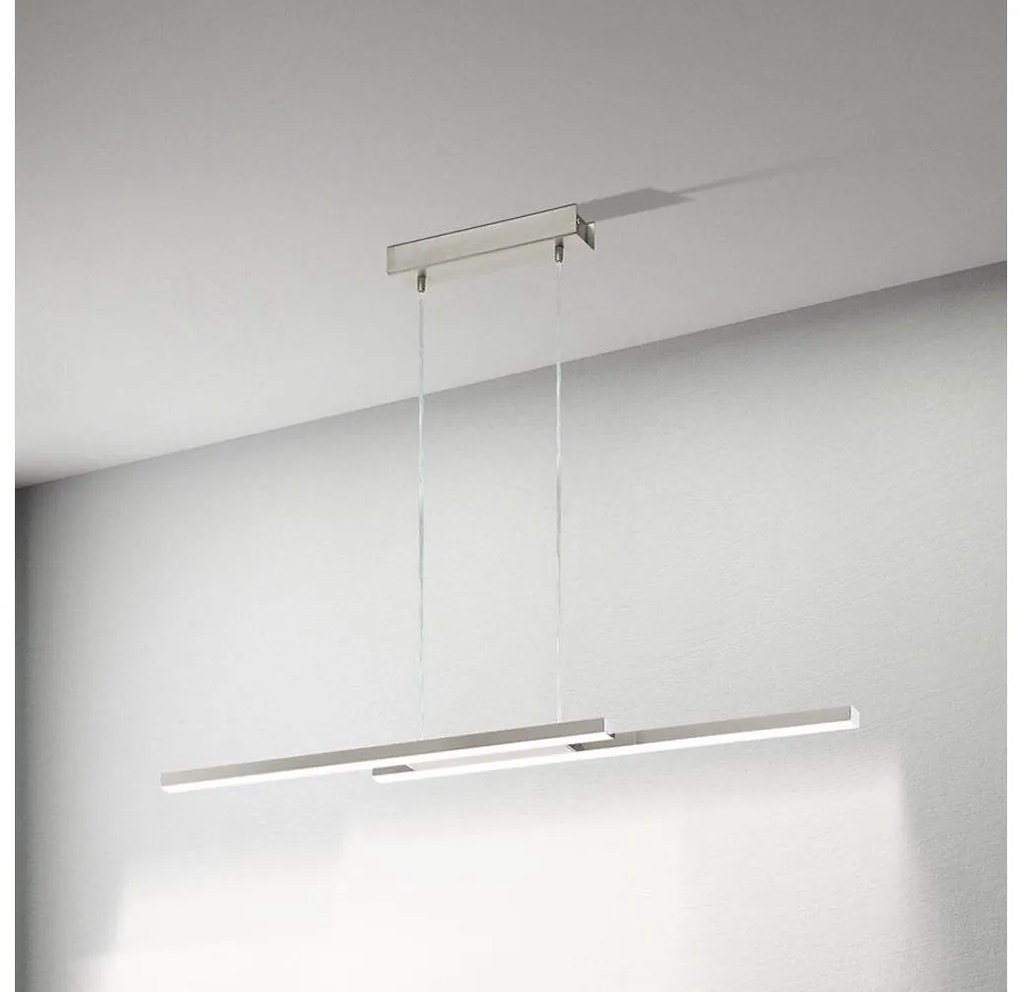 Eglo 33232 - LED RGBW димируем полилей на кабел FRAIOLI-C 2xLED/17W/230V матов хром