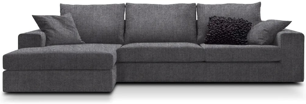Ъгъл диван Mission-Customizable-230φ 145β cm.-Gray