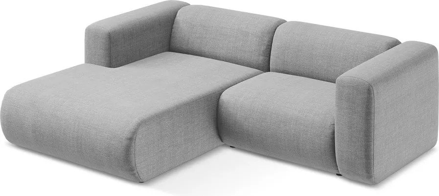 Светлосив ъглов диван (ляв ъгъл) Ekahi – Makamii