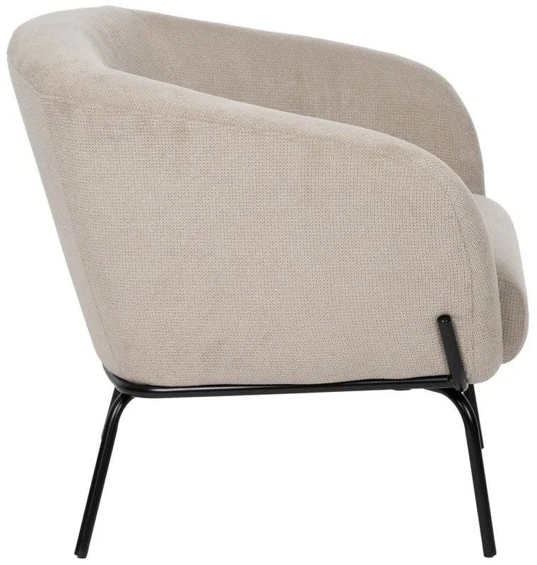 Бежово шенилово кресло Classic – Ixia