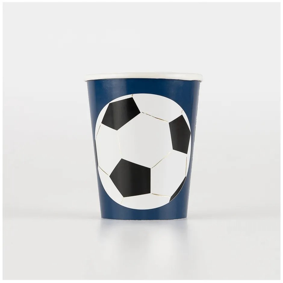 Хартиени чаши за еднократна употреба в комплект 8 бр. Soccer – Meri Meri