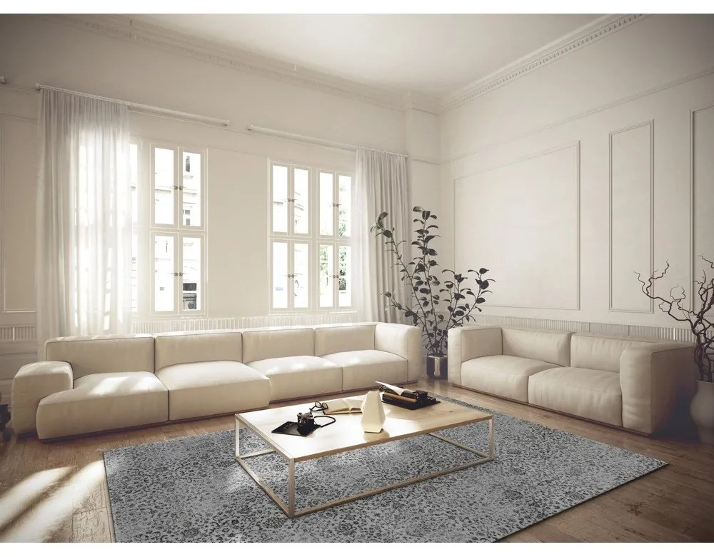 Сив вълнен килим 200x300 cm Claudine - Agnella