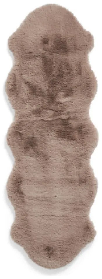 Светлокафява синтетична пътека 60x180 cm Super Teddy – Think Rugs