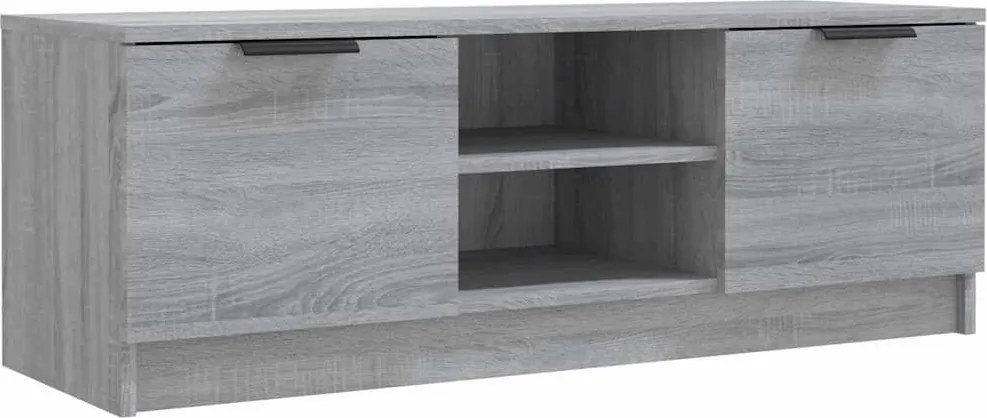 817133 vidaXL ТВ шкаф, сив сонома, 102x35x36,5 см, инженерно дърво