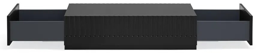 Черна масичка за кафе с 2 чекмеджета Doric - Teulat