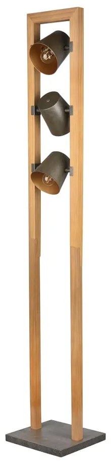 Подова лампа в естествен цвят с метален абажур (височина 150 cm) Bell – Trio