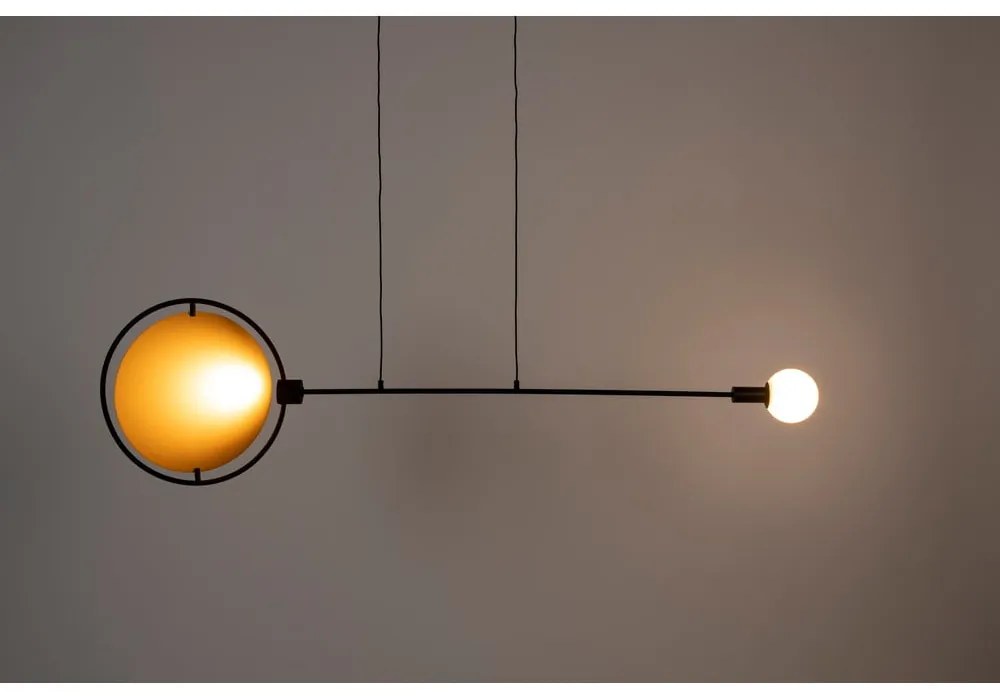 LED затъмняващо се висящо осветително тяло в цвят жълта охра и черно Sirius – Zuiver