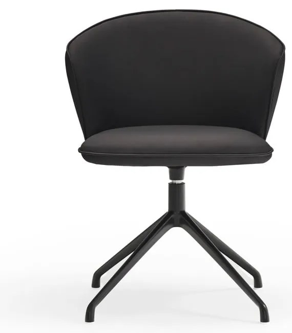 Черни тапицирани трапезни столове в комплект 2 бр. Add – Teulat