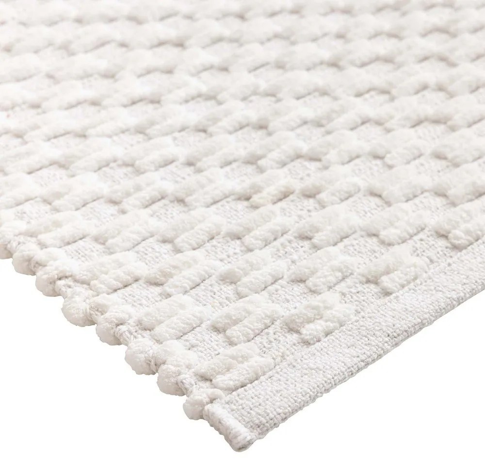 Кремав килим за баня 50x80 cm Lois – douceur d'intérieur