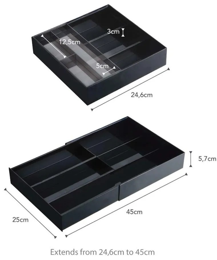 Пластмасов органайзер за чекмеджета Tower – YAMAZAKI