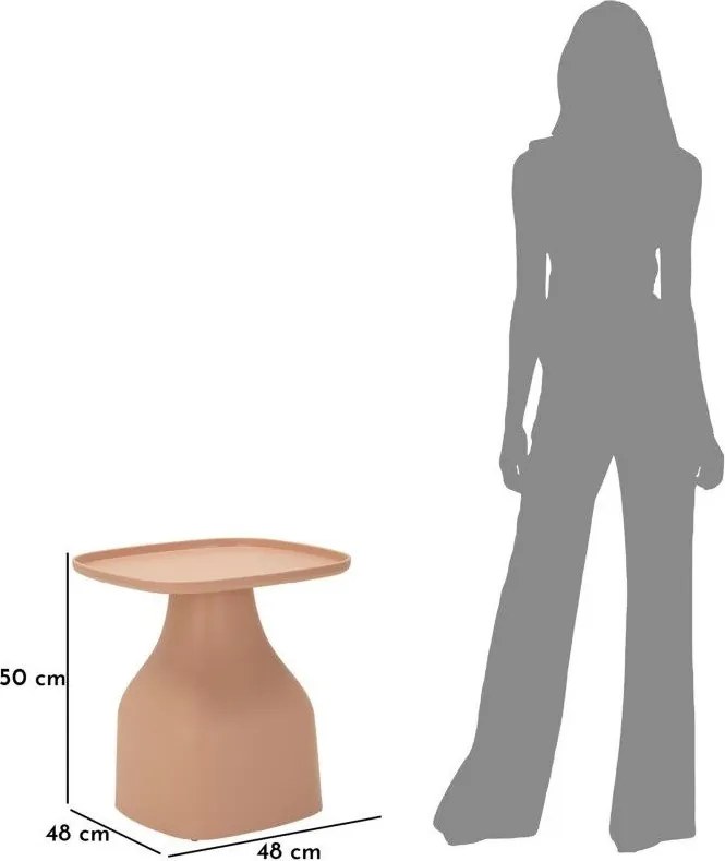 Пластмасова кръгла странична масичка ø 48 cm Gea – Mauro Ferretti