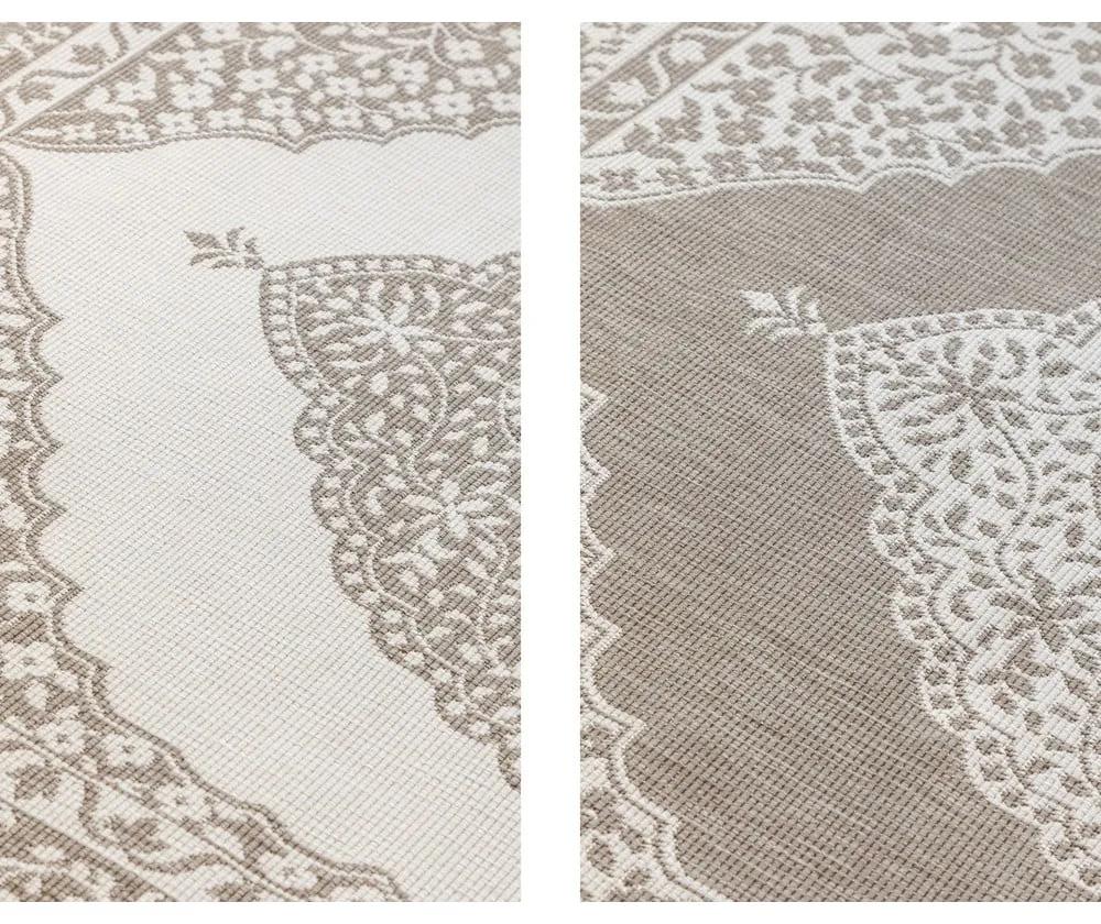 Кафяво-кремав външен килим 200x290 cm Gemini – Elle Decoration