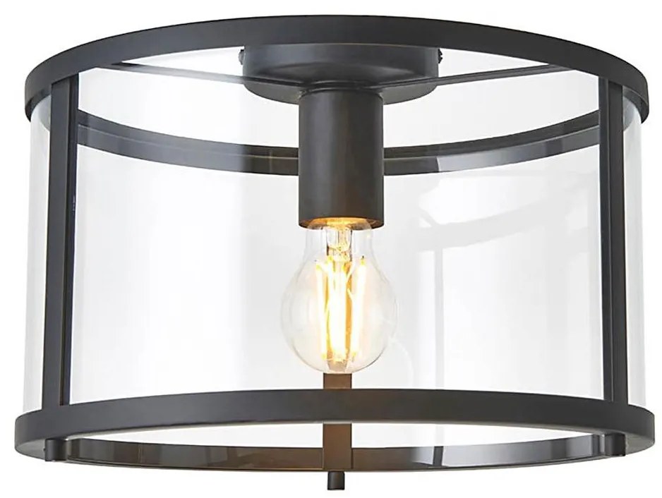 Endon 101540 - Плафон HOPTON 1xE27/10W/230V черен