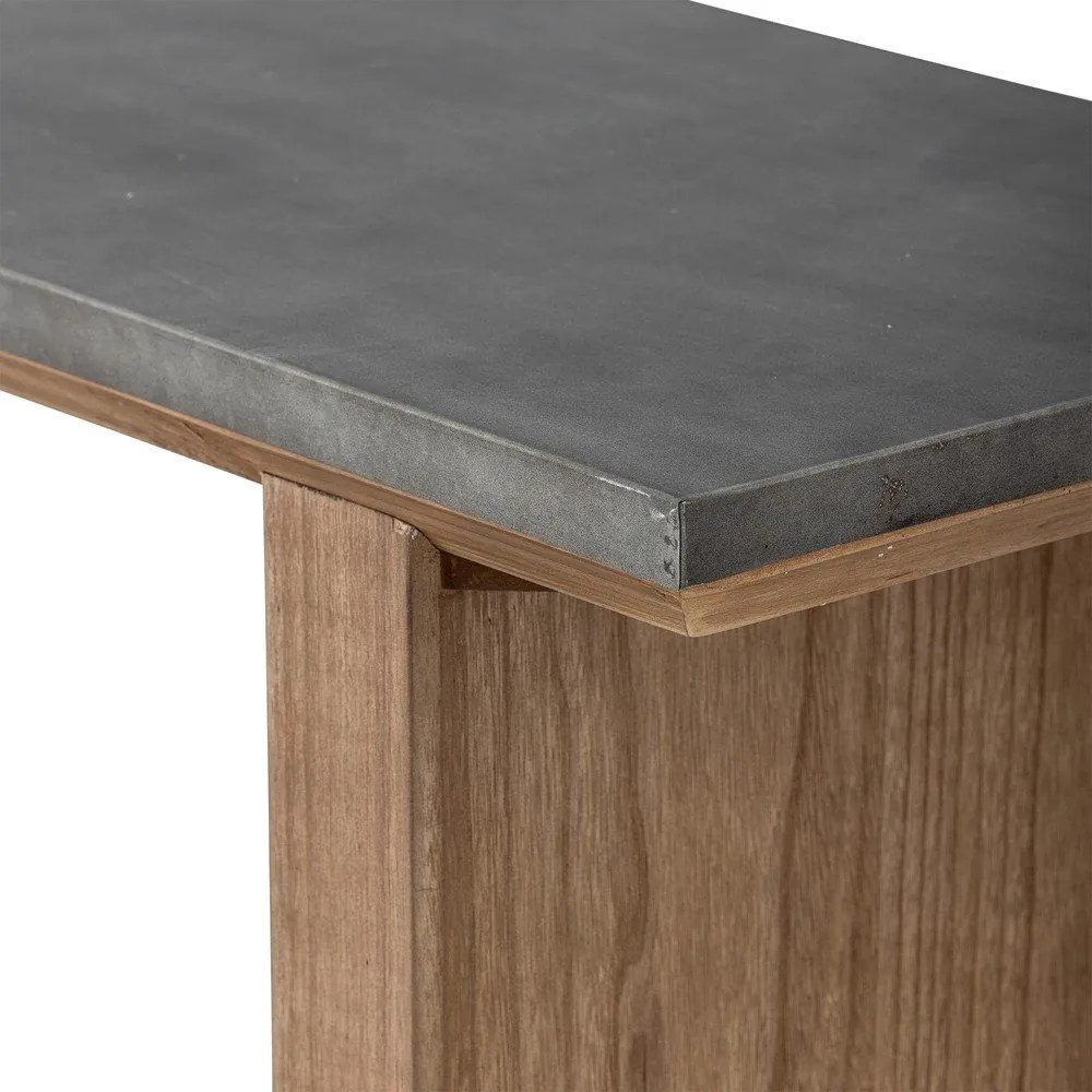 Конзолна маса с метална плоча в естествен цвят 40x110 cm Riva – Bloomingville