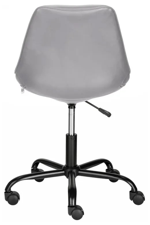 Сив офис стол от имитация на кожа Kenny – Støraa