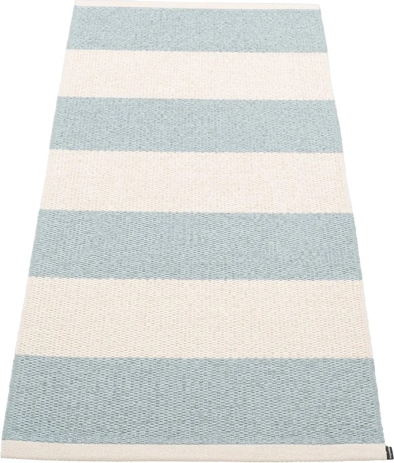 Светлосиня и кремава пътека за открито и закрито 70x150 cm Bob Blue Fog – Pappelina