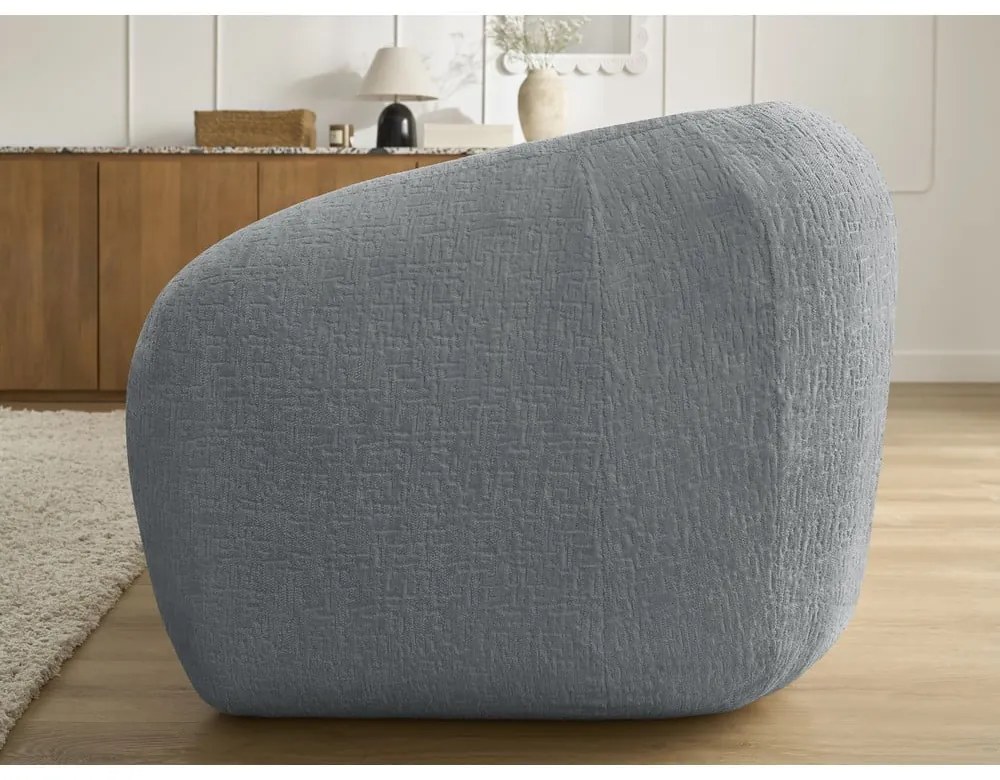 Тъмносив шенилов сгъваем диван 228 cm Neyo – Bobochic Paris